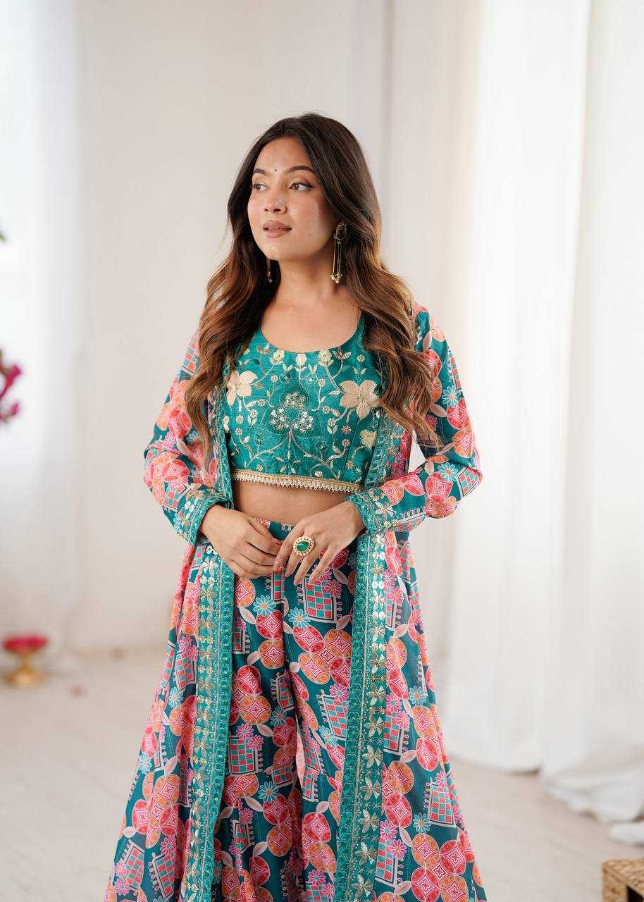 Heavy Muslin  Sharara Salwar Suits Indo Western Dresses